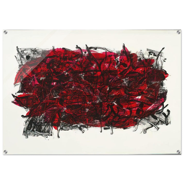 Leaves III 1967 - Jean-Paul Riopelle Acrylic Print - 70x100 cm / 28x40″ inches
