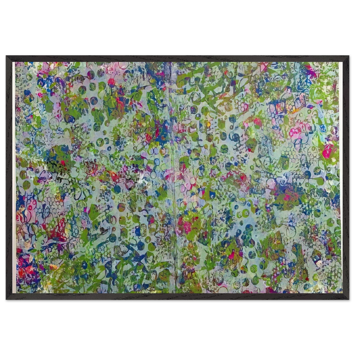 Fog In The Hollow - Sam Gilliam 70x100 cm / 28x40 inches Framed Art Print – Black Wooden Frame