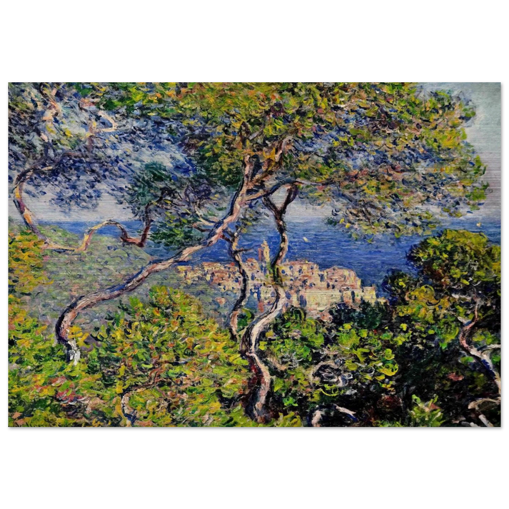 Bordighera - claude monet Brushed Aluminum Print - 70x100 cm / 28x40 inches | claude monet Aluminum Print | claude monet Prints