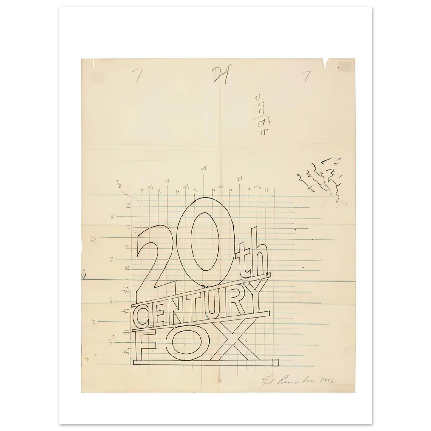 Edward Ruscha - TRADEMARK GRID 1962 Fine Art Poster - Default Title