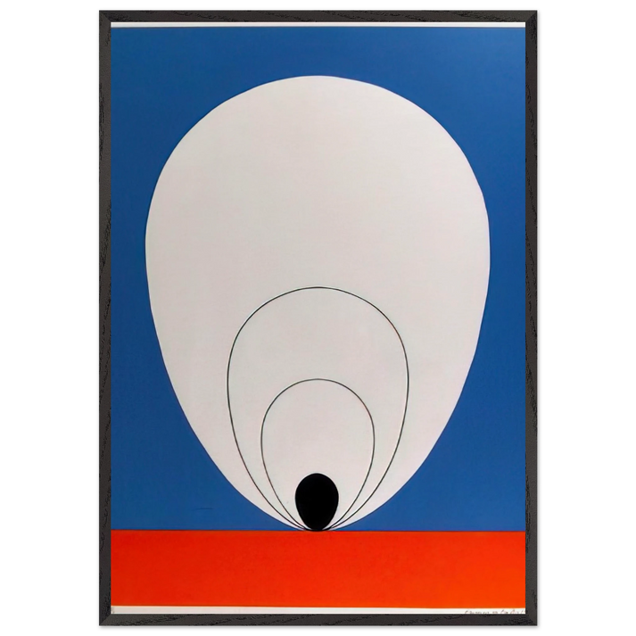 Tulip - 1978 - Clarence Holbrook Carter 70x100 cm / 28x40 inches Framed Art Print – Black Wooden Frame