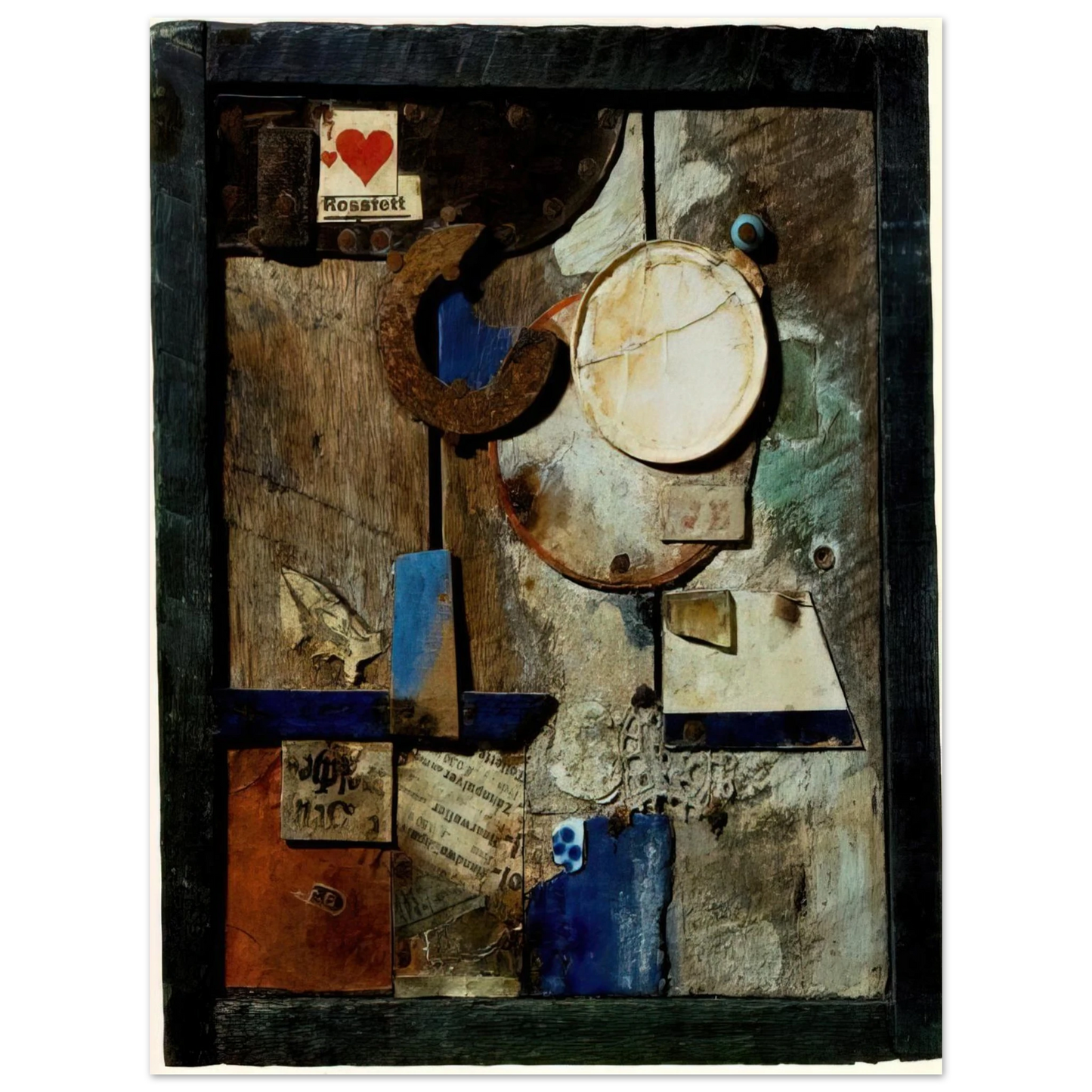Kurt Schwitters - MERZBILD ROSSFETT 1919 Fine Art Poster - Default Title