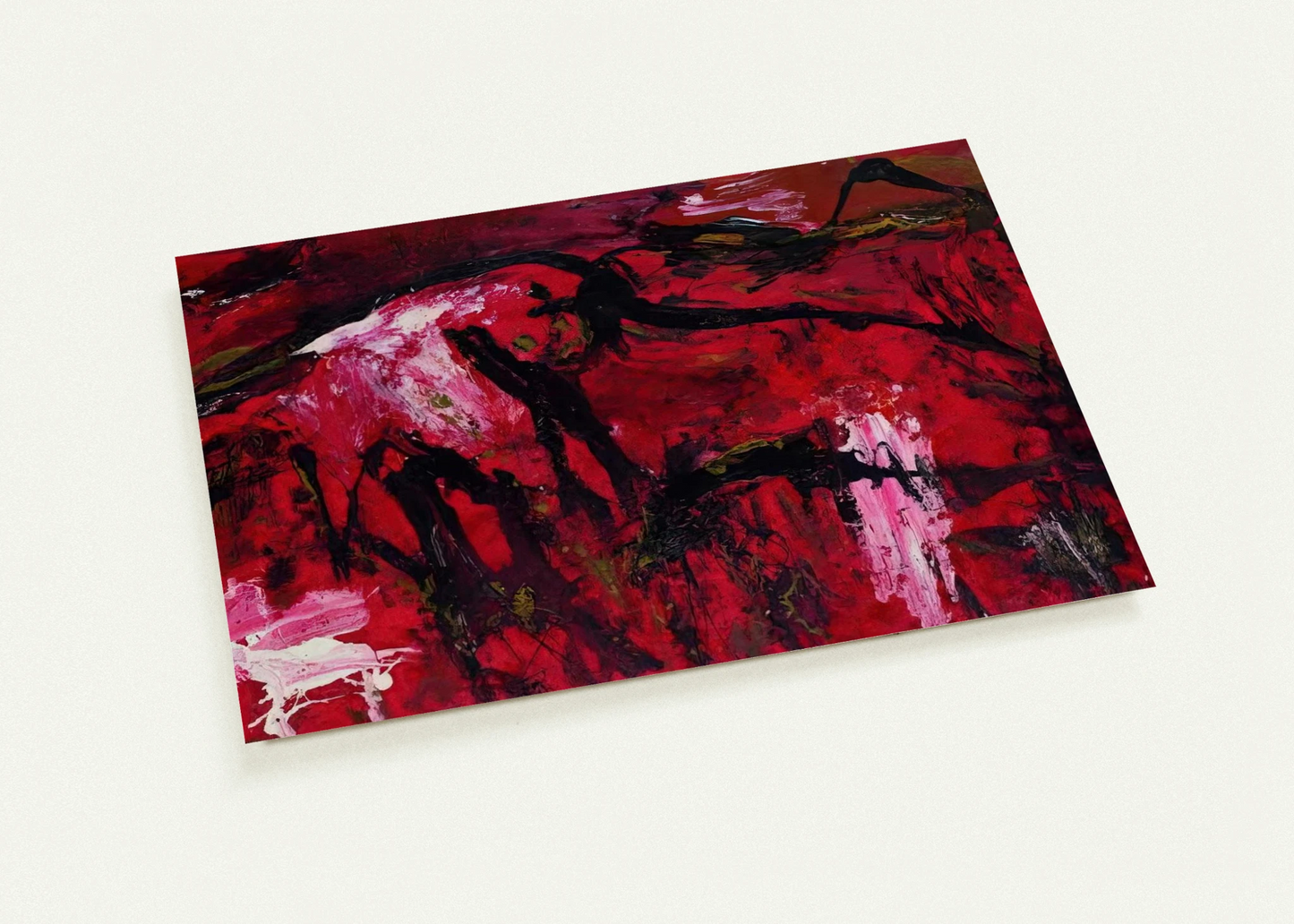 Libusa - 1995 By Emil Schumacher Pack of 10 Post Cards | Emil Schumacher Post Cards | A6 (10.5 x 14.8 cm) - 4.1 x 5.8 inches