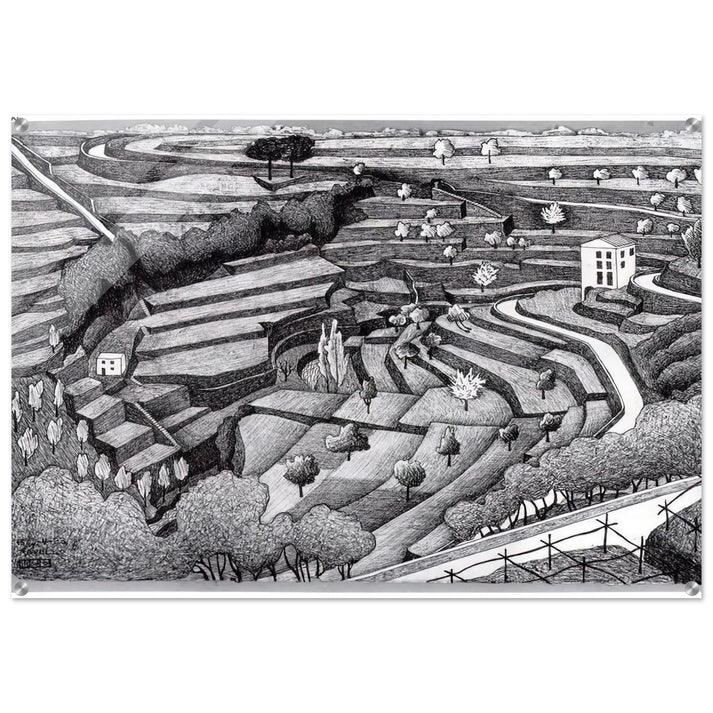 RAVELLO II - MC Escher Acrylic Print - 70x100 cm / 28x40″ inches | MC Escher Wall Art | MC Escher Prints