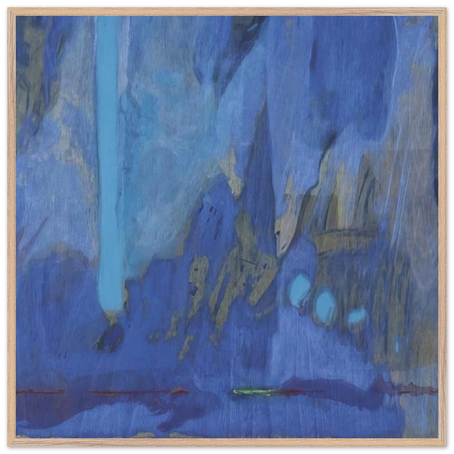Helen Frankenthaler - Tales of Genji III - 1998 Wall art - 60x80 cm / 24x32 inches - Premium Wooden Framed Poster With Fine Art Paper - Wood frame