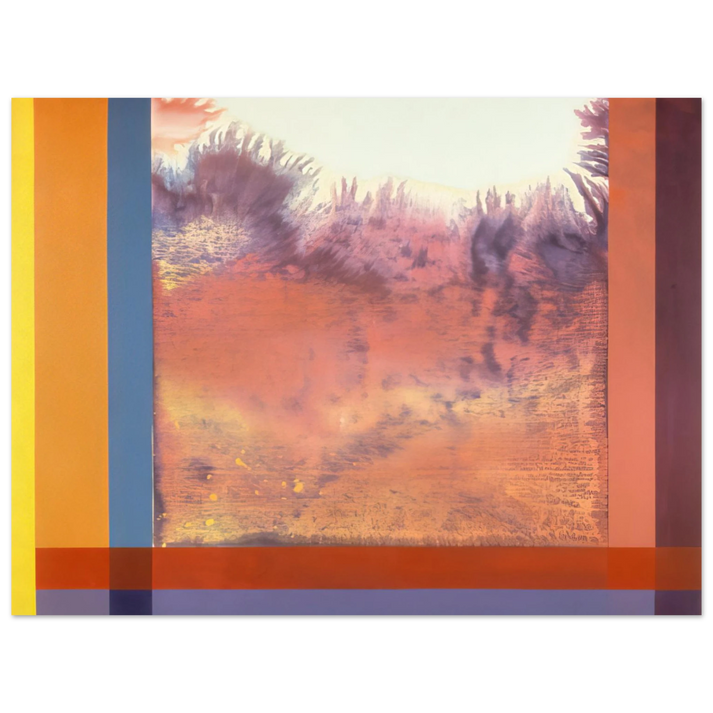 Ronnie Landfield - Jacob In The Wilderness - 1986 75x100 cm / 30x40inches Fine Art Poster