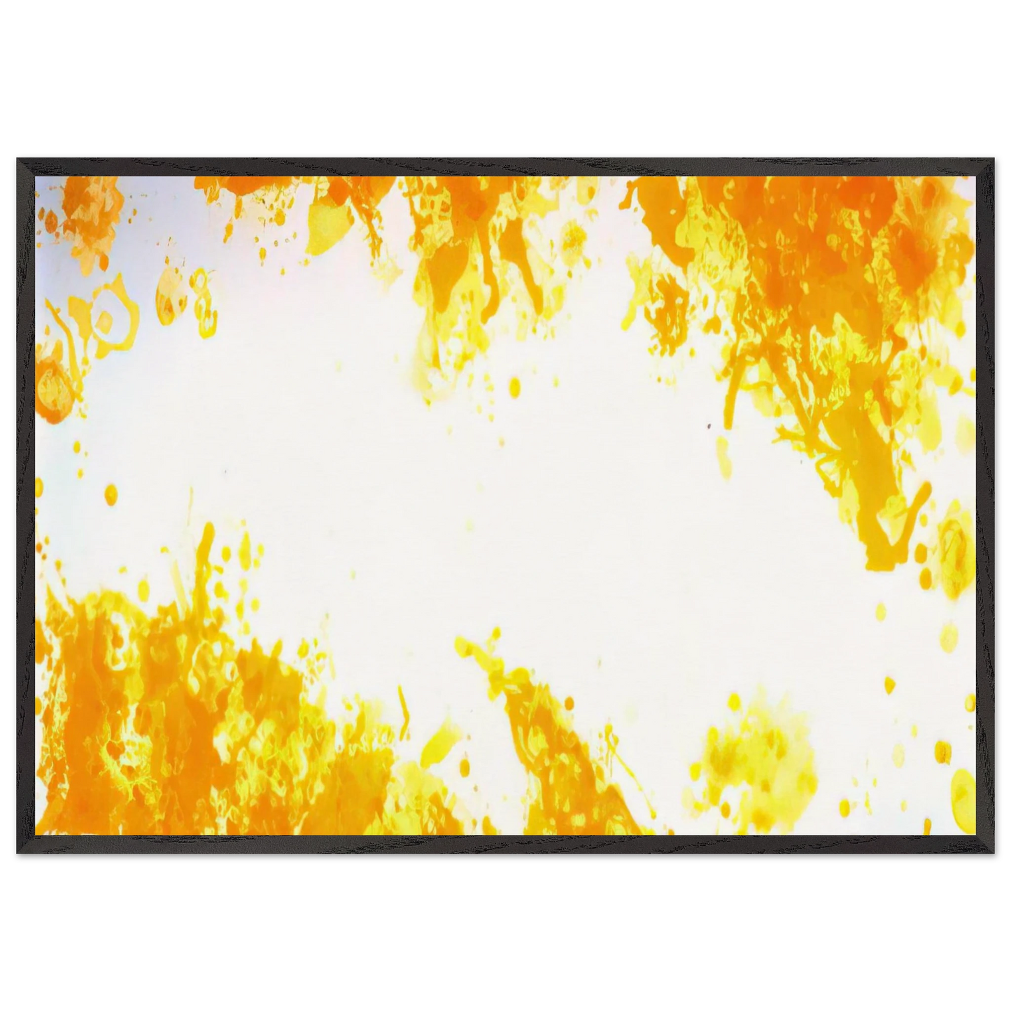 Spleen Yellow - Sam Francis Framed Art Print – Black Wooden Frame - Default Title - -Framed Art Print