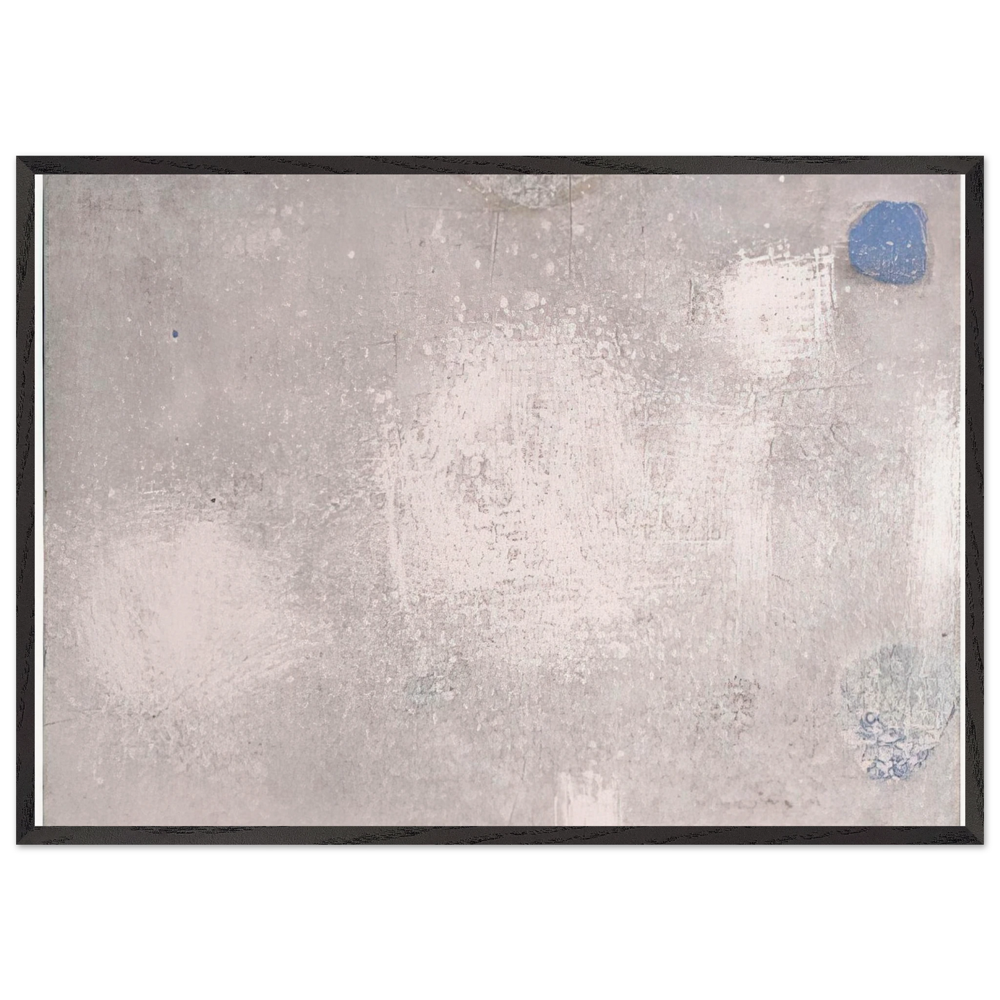 ABSTRACTO EN GRISES Y AZULES 1956 - Luis Feito 70x100 cm / 28x40 inches Framed Art Print – Black Wooden Frame