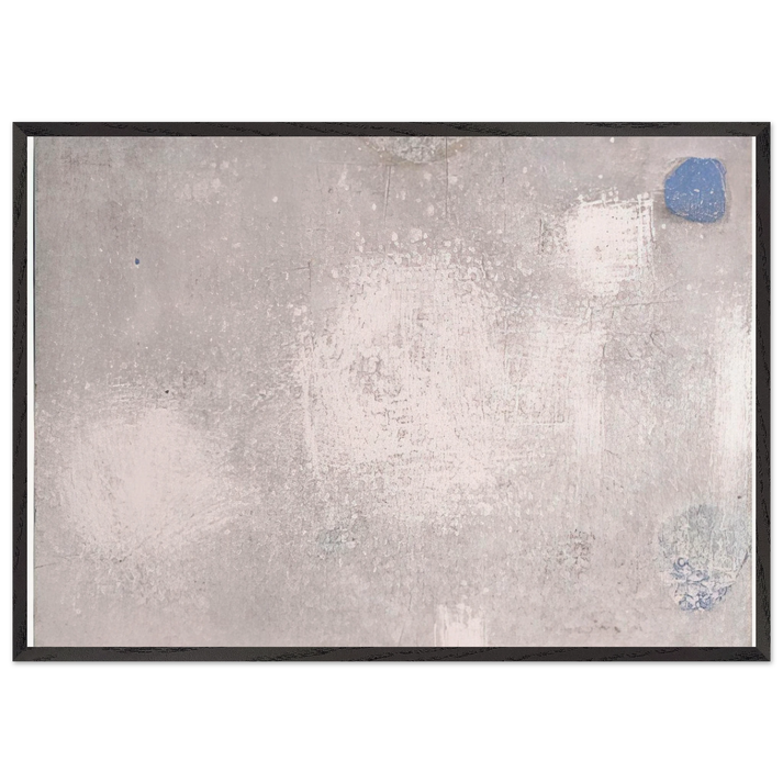 ABSTRACTO EN GRISES Y AZULES 1956 - Luis Feito 70x100 cm / 28x40 inches Framed Art Print – Black Wooden Frame