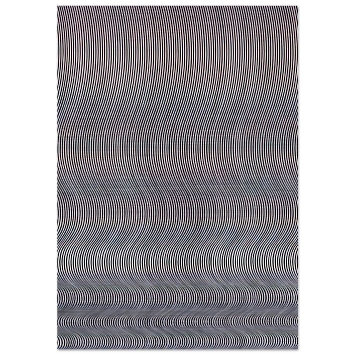 FALL 1963 - Bridget Riley Brushed Aluminum Print - 70x100 cm / 28x40 inches | Bridget Riley Aluminum Print | Bridget Riley Prints