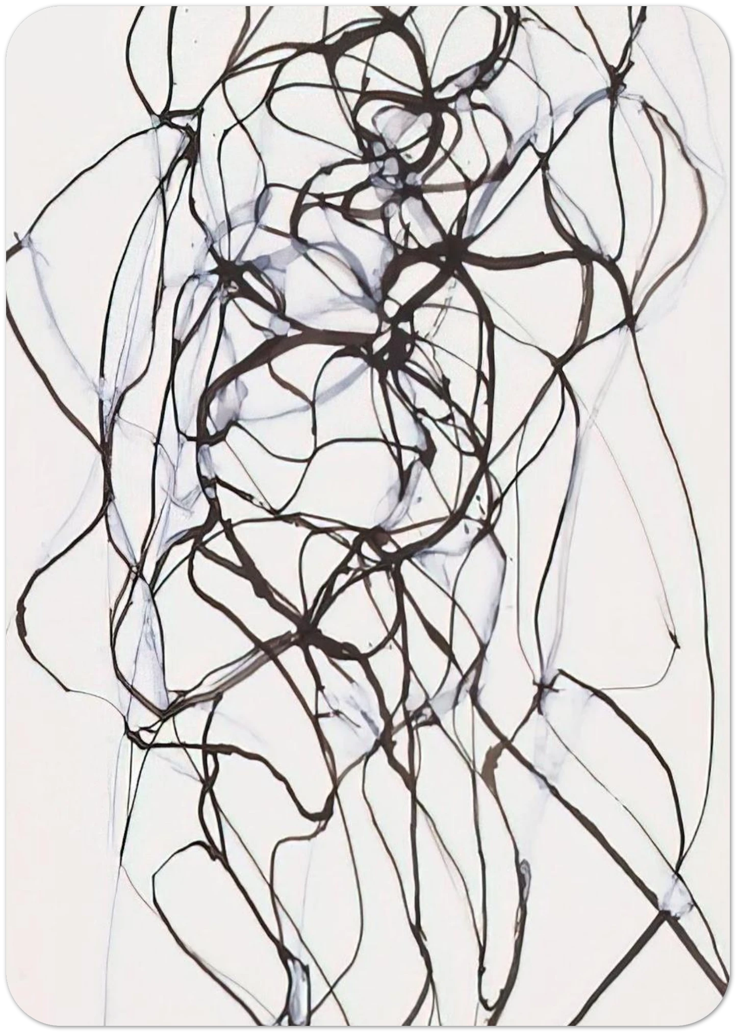 Aphrodite Study - 1993 By Brice Marden Pack of 10 Post Cards | Brice Marden Post Cards | A6 (10.5 x 14.8 cm) - 4.1 x 5.8 inches