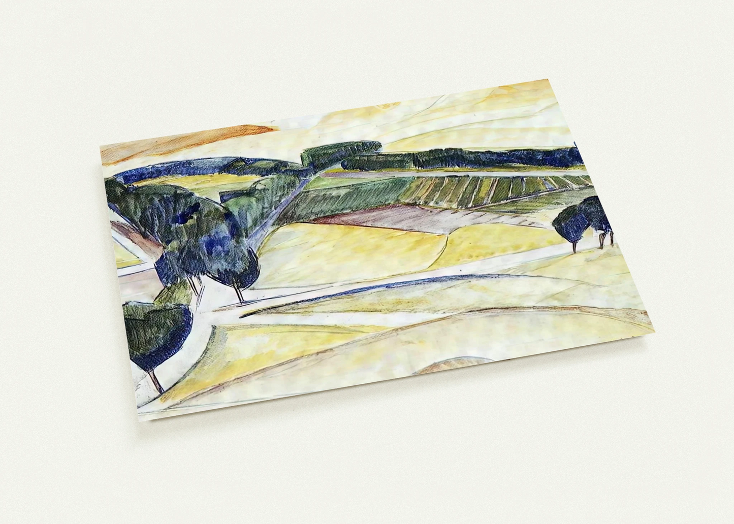 LANDSCAPE AT TOLEDO 1913 By Diego Rivera Pack of 10 Post Cards | Diego Rivera Post Cards | A6 (10.5 x 14.8 cm) - 4.1 x 5.8 inches