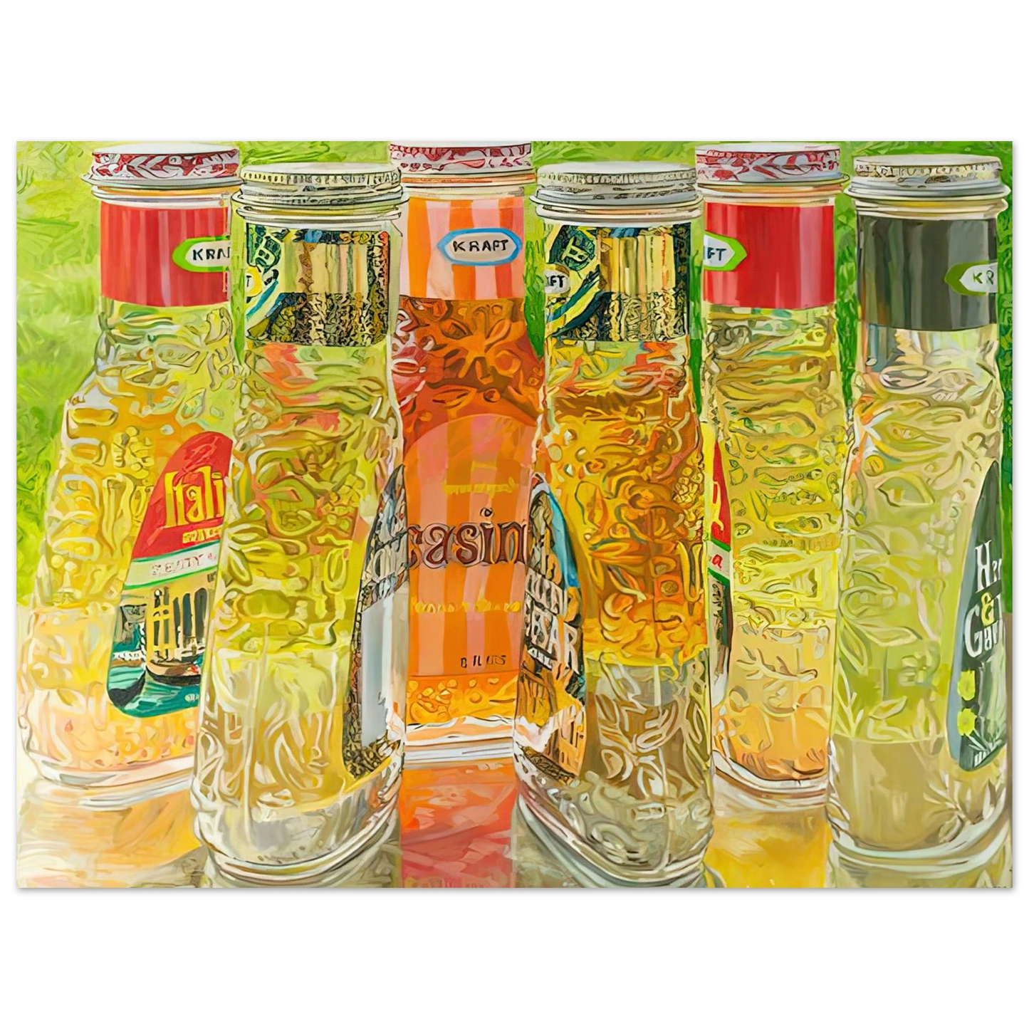 Janet Fish - KRAFT SALAD DRESSING 1973 Fine Art Poster - Default Title