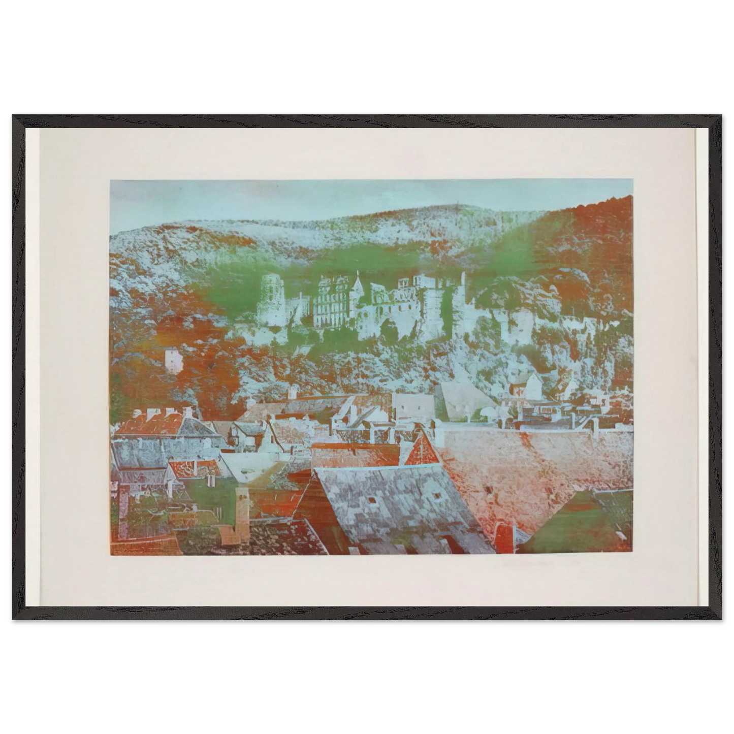 Heidelberg - 1970 - Dieter Roth 70x100 cm / 28x40 inches Framed Art Print – Black Wooden Frame