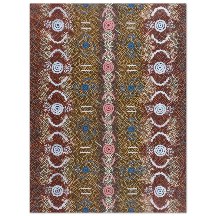 Clifford Possum Tjapaltjarri - Honey Ant Dreaming - 1993 75x100 cm / 30x40inches Fine Art Poster