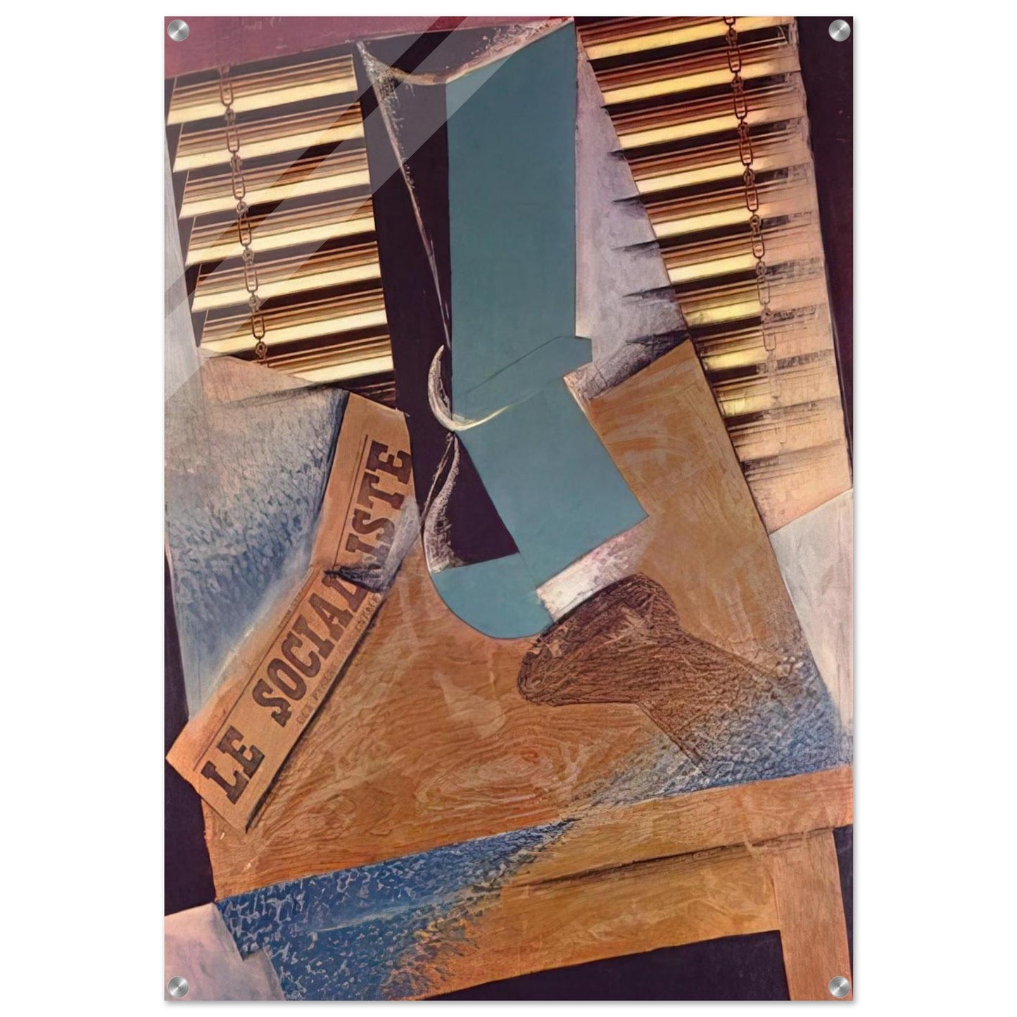 THE SUNBLIND 1914 - Juan Gris Acrylic Print - 70x100 cm / 28x40″ inches | Juan Gris Wall Art | Juan Gris Prints