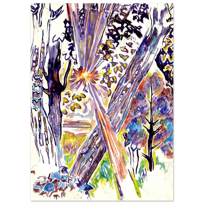 Walter Inglis Anderson - Walter Anderson Wall art - 20x25 cm / 8x10 inches - Premium Wooden Framed Poster With Fine Art Paper-canvas - Black frame