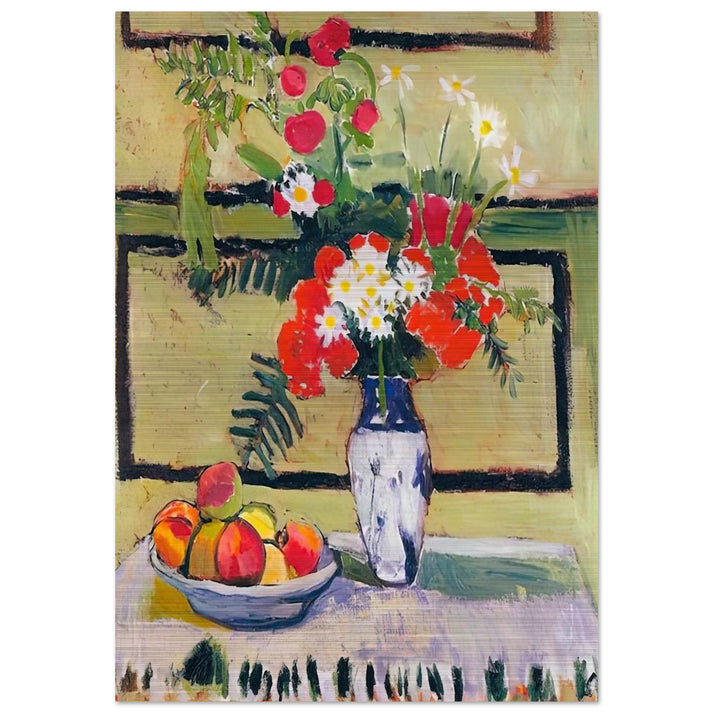 FLOWERS AND FRUIT 1909 - Henri Matisse Brushed Aluminum Print - 70x100 cm / 28x40 inches | Henri Matisse Aluminum Print | Henri Matisse Prints