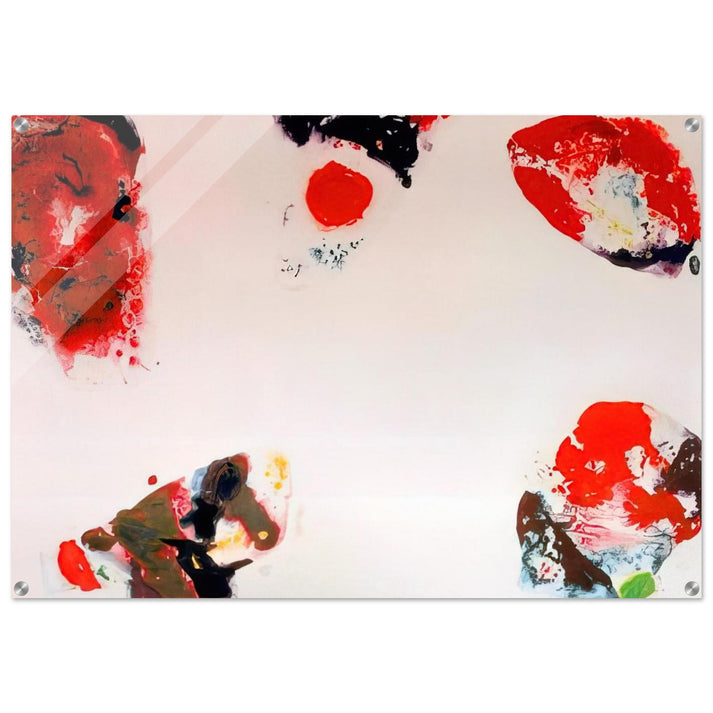 Berlin Red - Sam Francis Acrylic Print - 70x100 cm / 28x40″ inches