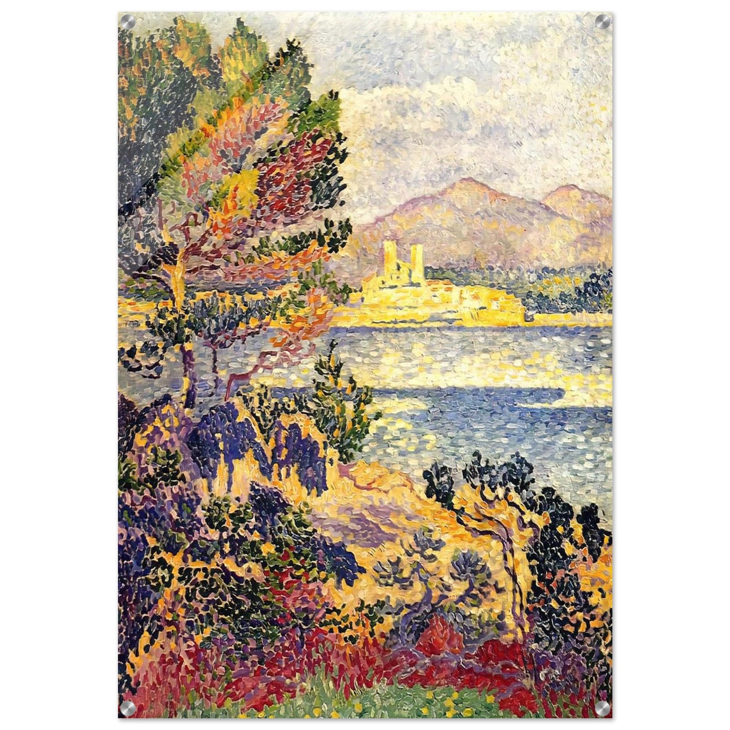 Antibes, Morning - Henri-Edmond Cross Acrylic Print - 70x100 cm / 28x40″ inches
