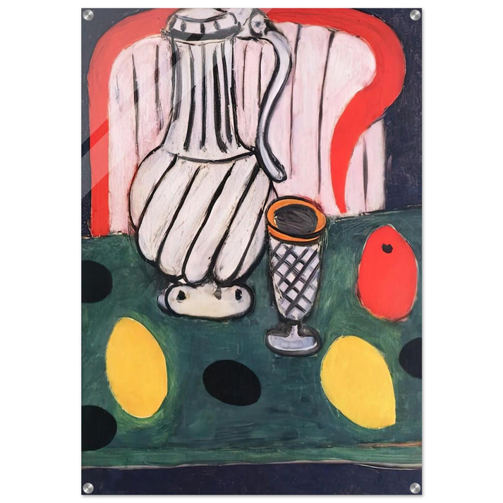 TIN PITCHER LEMON AND ARMCHAIR 1939 - Henri Matisse Acrylic Print - 70x100 cm / 28x40″ inches
