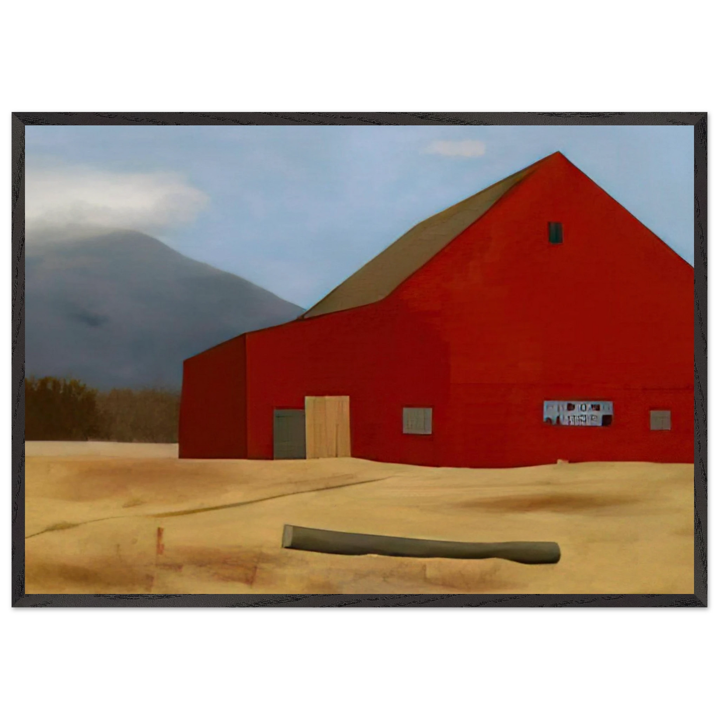 Orange no 2 1939 - Precisionism - Ralston Crawford 70x100 cm / 28x40 inches Framed Art Print – Black Wooden Frame