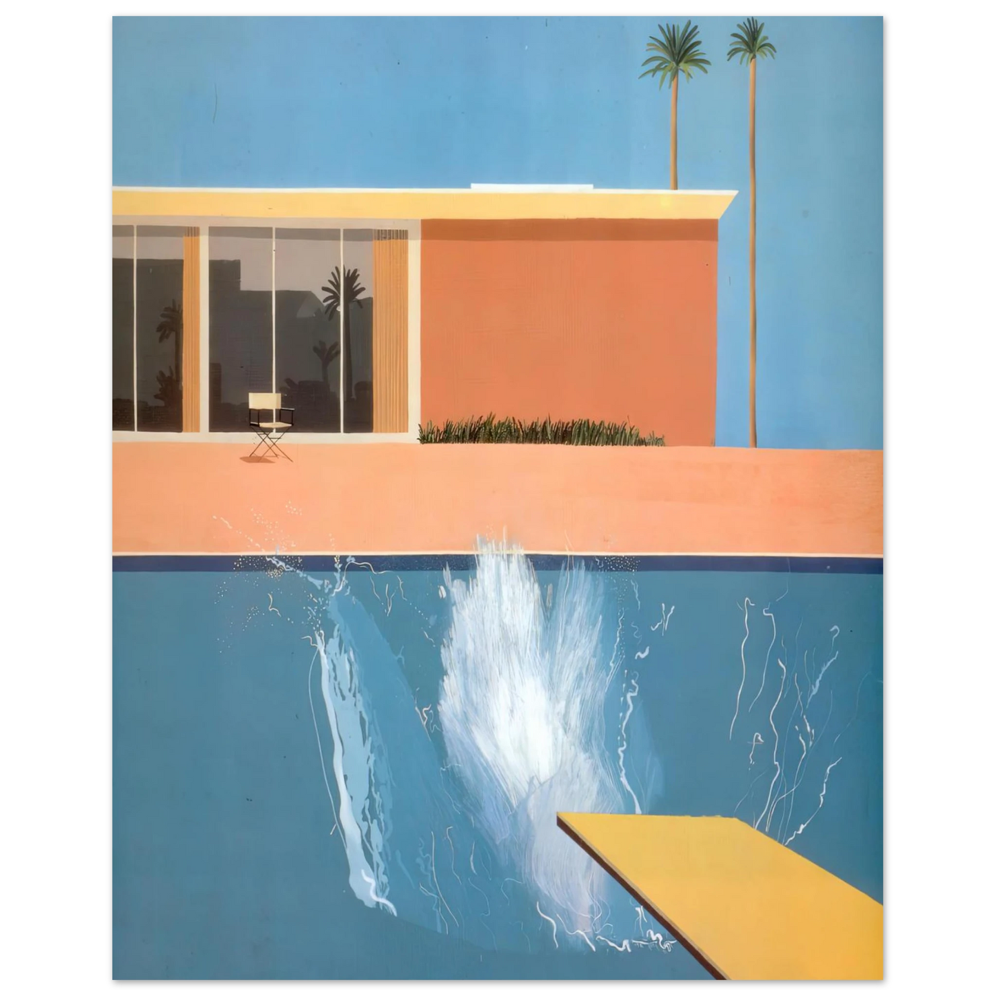 David Hockney - David Hockney Wall art - A2 (42 x 59.4 cm) - Premium Wooden Framed Poster With Fine Art Paper - Wood frame
