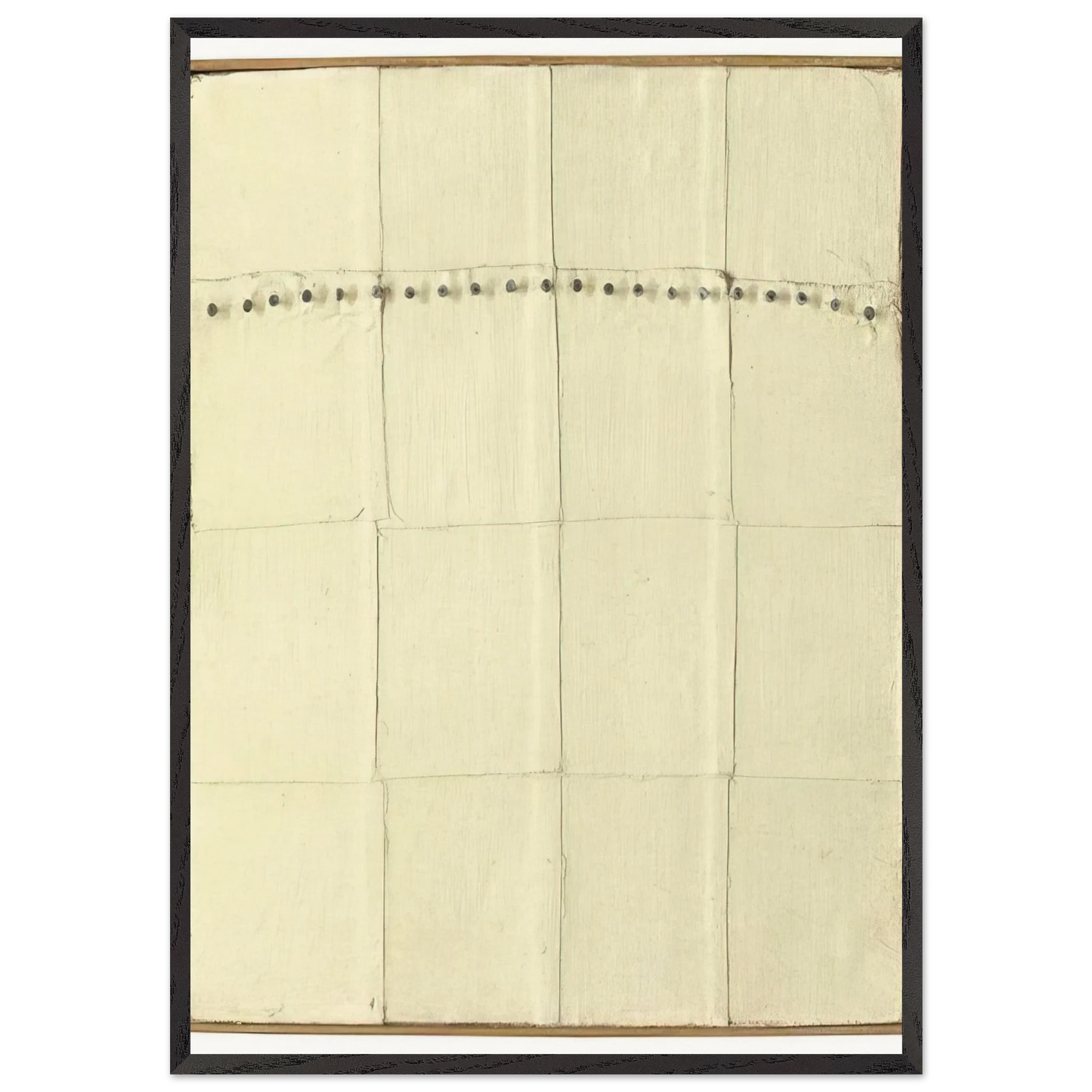 Homage to Greece - Agnes Martin 70x100 cm / 28x40 inches Framed Art Print – Black Wooden Frame