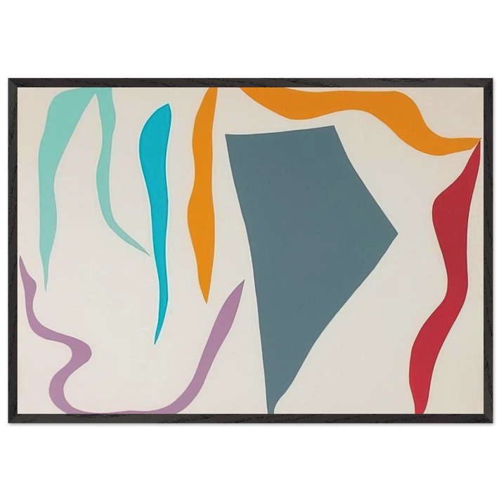 Untitled - 1980 N4 - Ray Parker 70x100 cm / 28x40 inches Framed Art Print – Black Wooden Frame