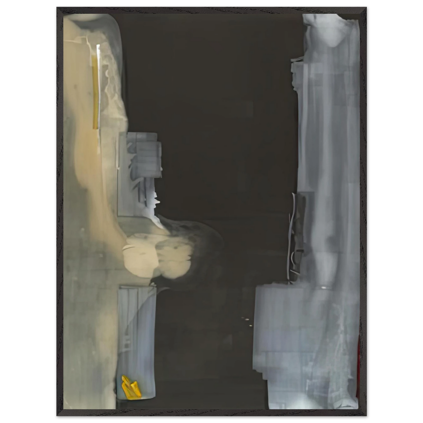 Helen Frankenthaler - Toward Dark, 1988- Wall Art - 60x80 cm / 24x32 inches - Premium Wooden Framed Poster With Fine Art Paper-canvas - Wood frame