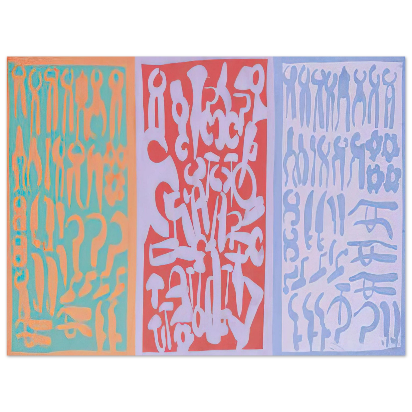 Carla Accardi - Settori - 1962 Fine Art Poster - Default Title