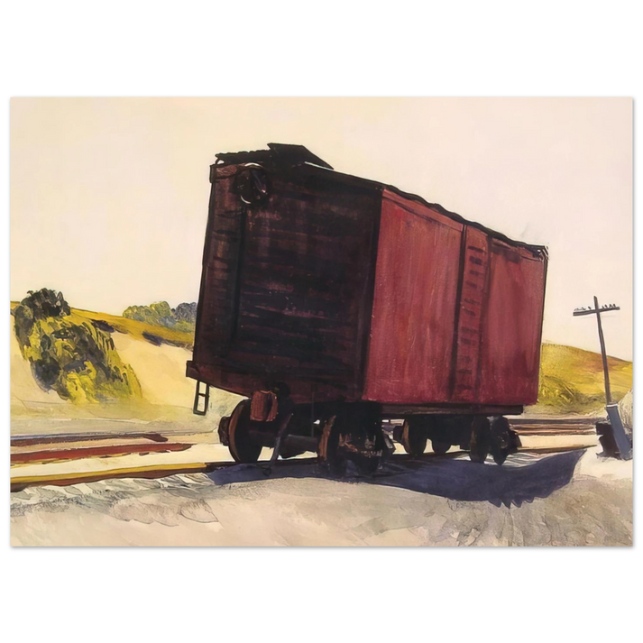 Edward Hopper - Freight Car at Truro Fine Art Poster