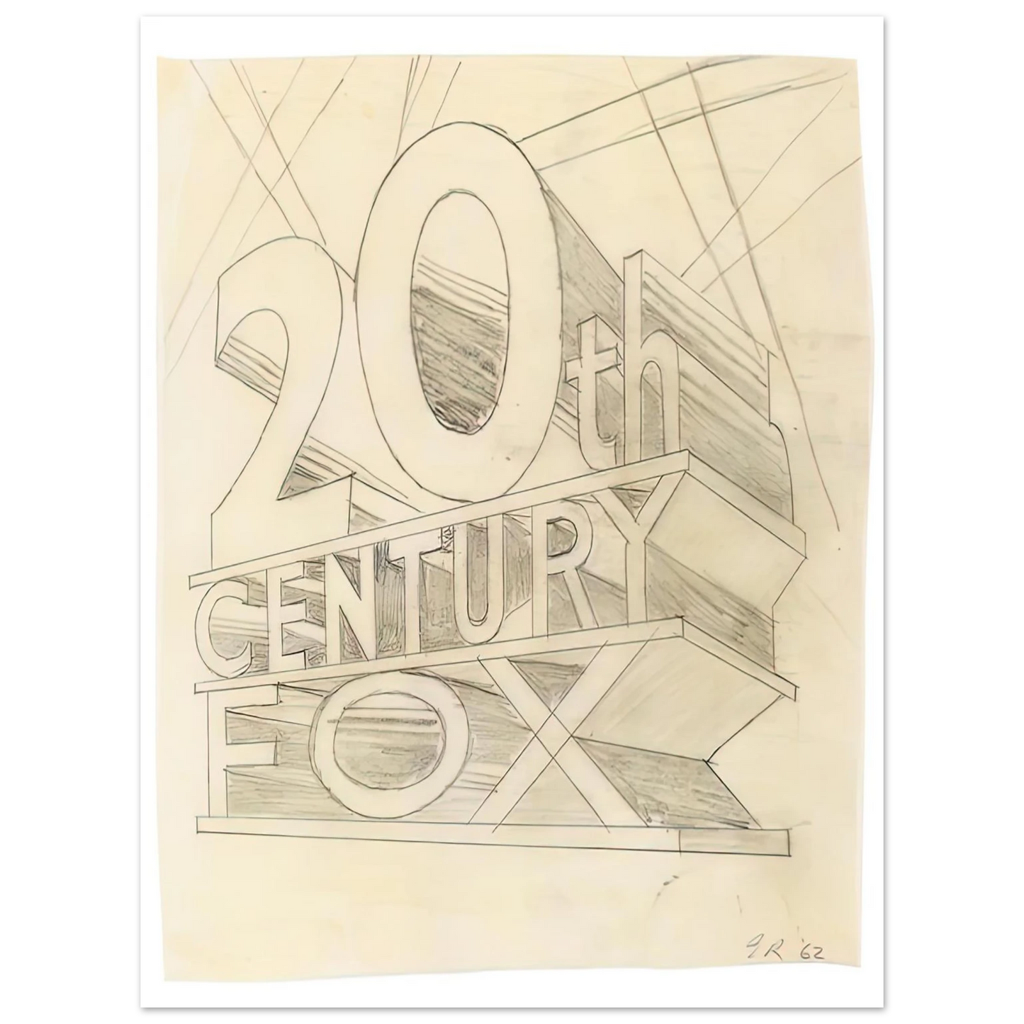 Edward Ruscha - TRADEMARK STUDY 3 1962 Fine Art Poster - Default Title