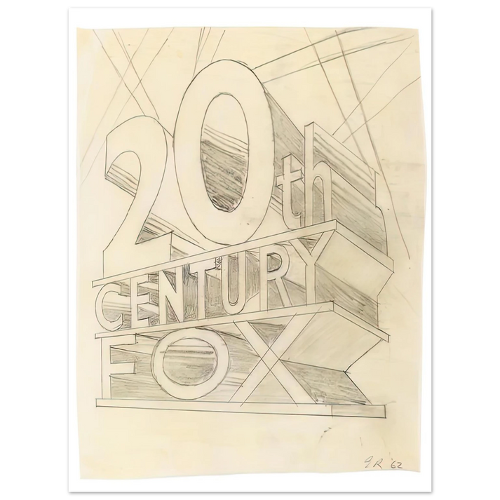Edward Ruscha - TRADEMARK STUDY 3 1962 75x100 cm / 30x40inches Fine Art Poster