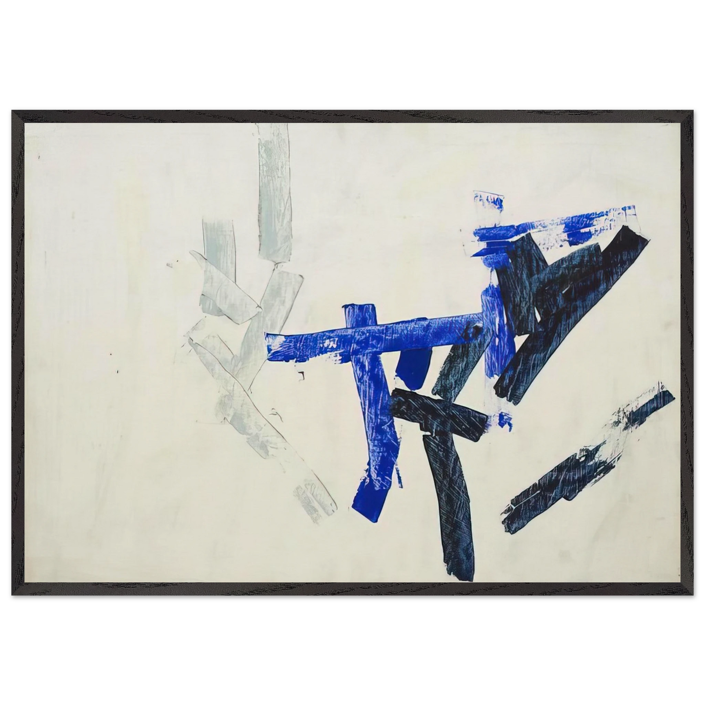 Untitled - 1960 N8 - Charlotte Posenenske Framed Art Print – Black Wooden Frame - Default Title - -Framed Art Print