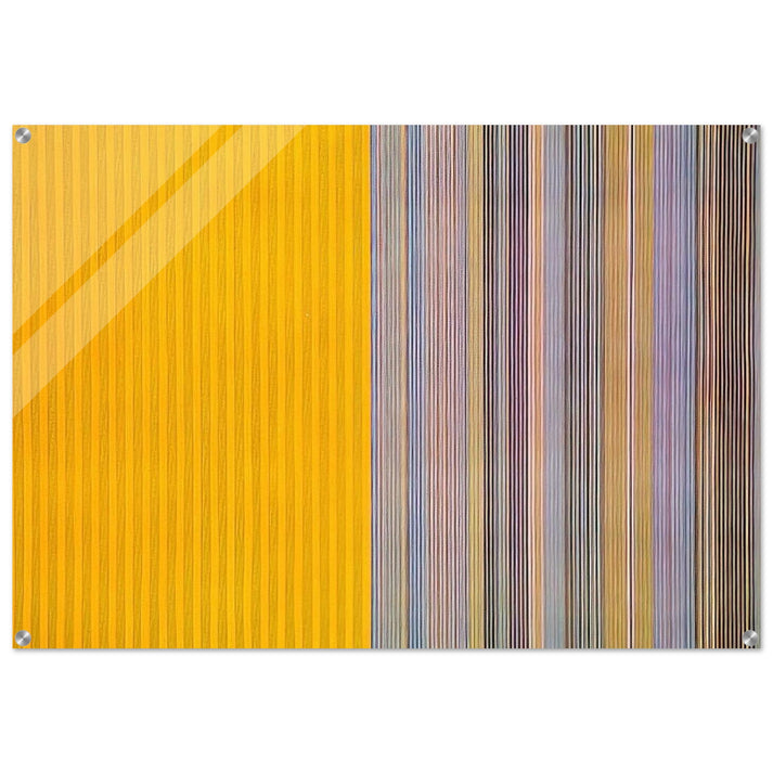 Half Lemon - 1969 - Gene Davis Acrylic Print - 70x100 cm / 28x40″ inches