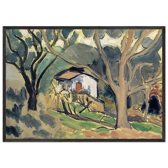 LANDSCAPE N1 - Henri Matisse 70x100 cm / 28x40 inches Framed Art Print – Black Wooden Frame