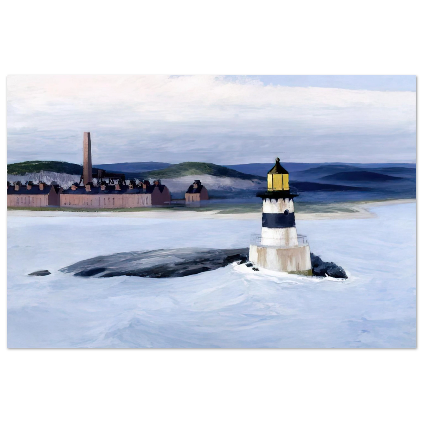 Edward Hopper - Five A.M. Fine Art Poster - 40x60 cm / 16x24 inches