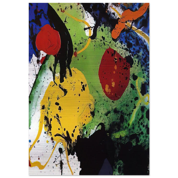 Untitled SFP-89-57 - Sam Francis Brushed Aluminum Print - 70x100 cm / 28x40 inches | Sam Francis Aluminum Print | Sam Francis Prints