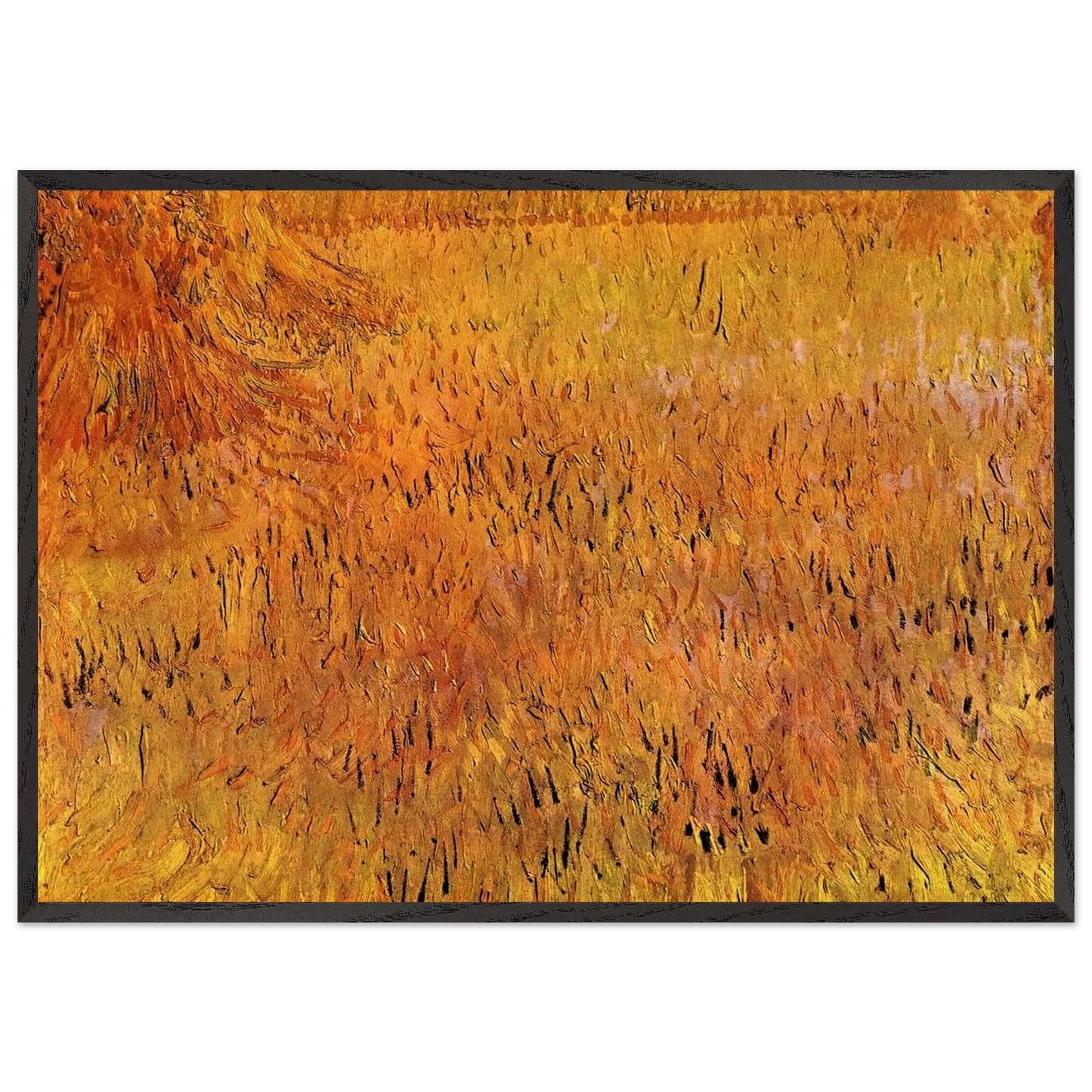Arles View from the Wheat Fields - Vincent van Gogh Framed Art Print – Black Wooden Frame - Default Title - -Framed Art Print