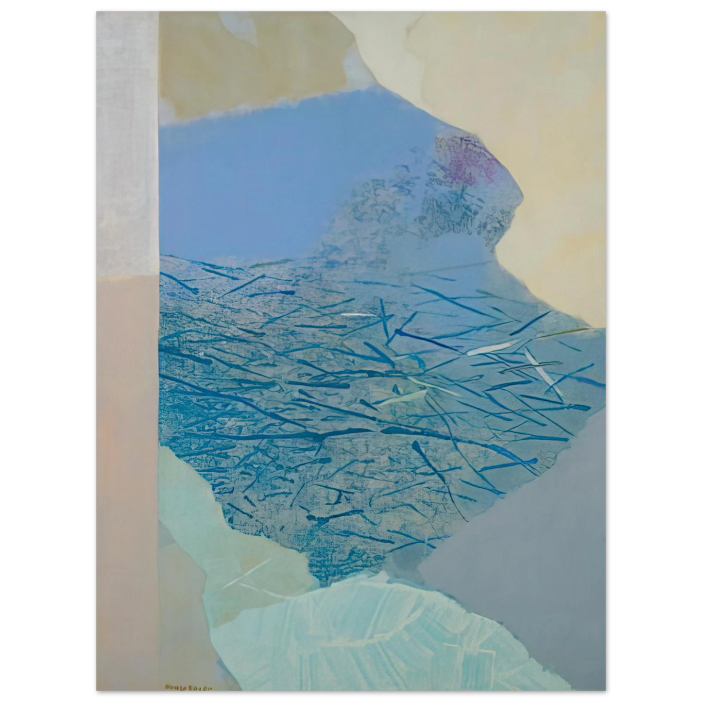 Kenzo Okada - Stream - Abstract Expressionism Fine Art Poster - Default Title