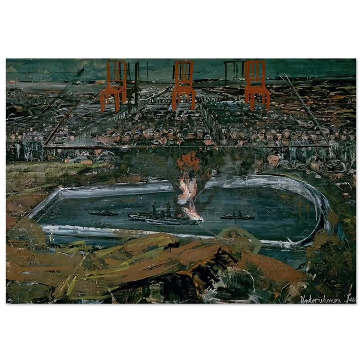 OPERATION SEA LION 1975 - Anselm Kiefer Brushed Aluminum Print - 70x100 cm / 28x40 inches | Anselm Kiefer Aluminum Print | Anselm Kiefer Prints