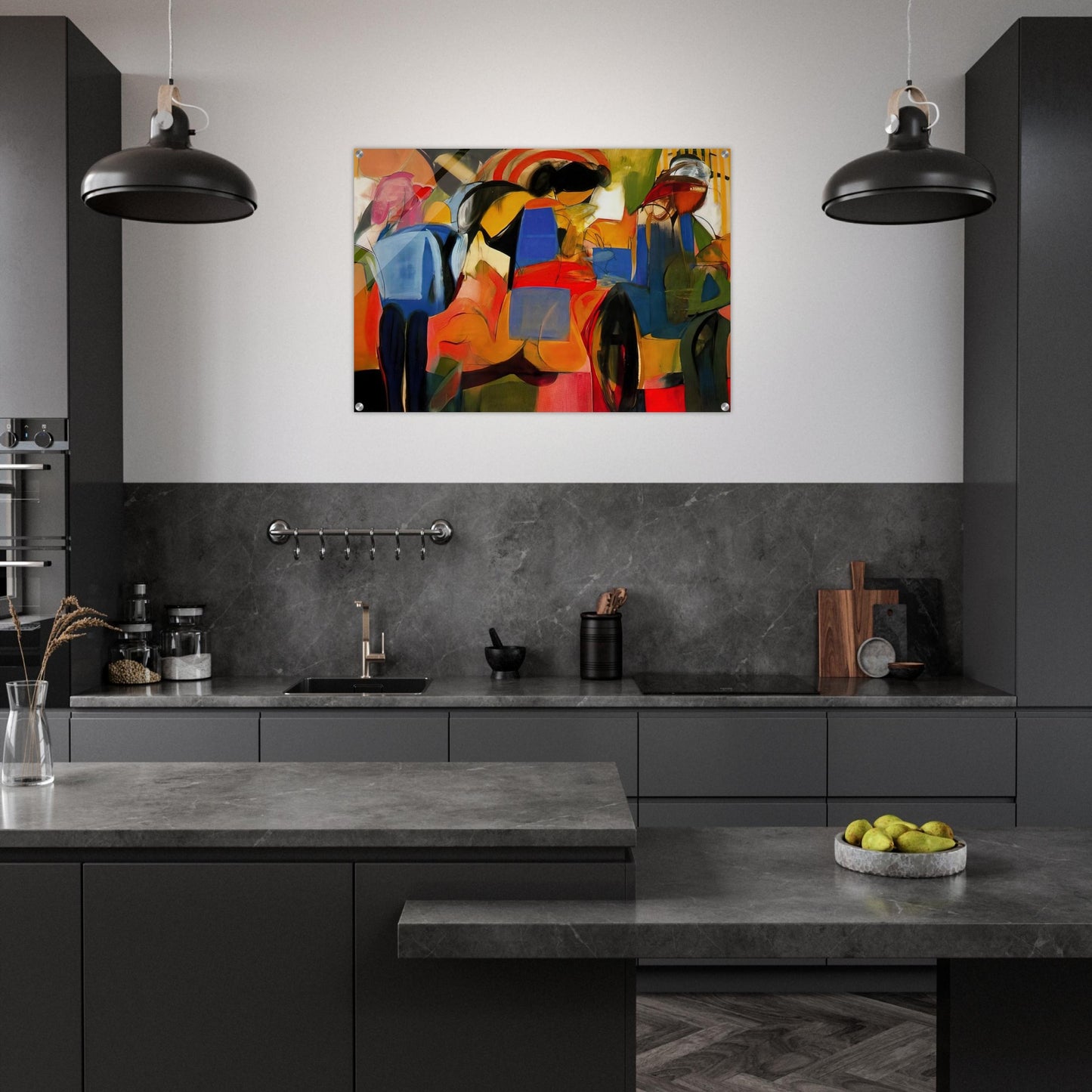 Facade - Abstract Expressionism - Miriam Schapiro Acrylic Print - 70x100 cm / 28x40″ inches