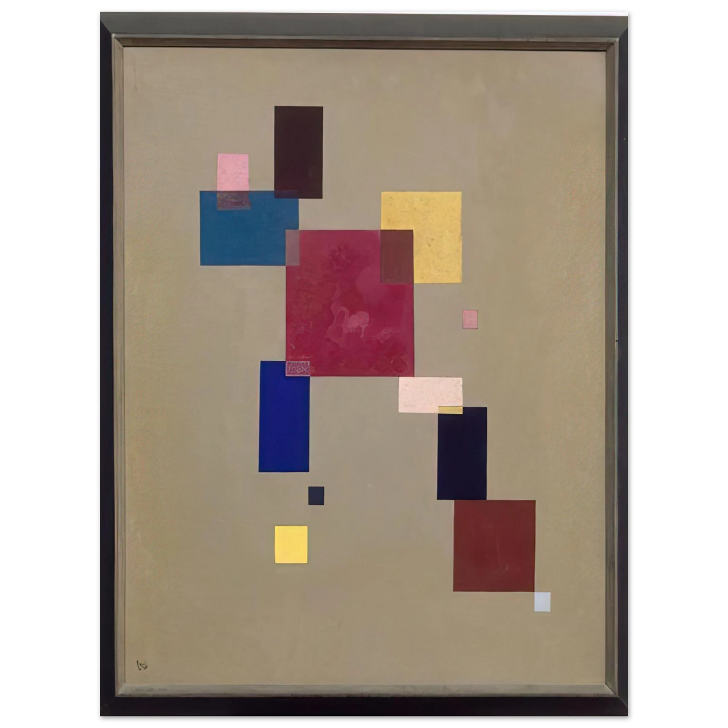 Wassily Kandinsky - THREE RECTANGLES 1930 Fine Art Poster - Default Title