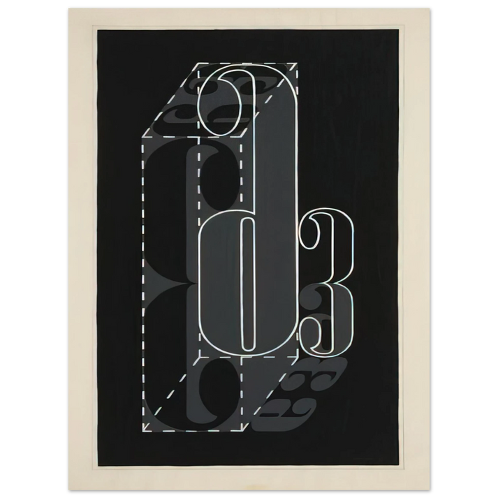 Josef Albers - 6 AND 3 1931 75x100 cm / 30x40inches Fine Art Poster