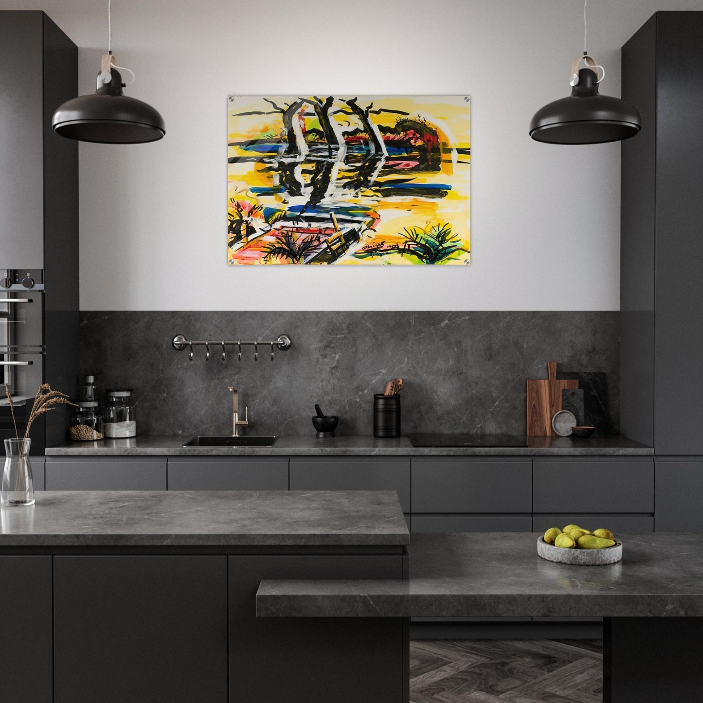 THREE TREES GEORGIA 1969 - Ivan Albright Acrylic Print - 70x100 cm / 28x40″ inches