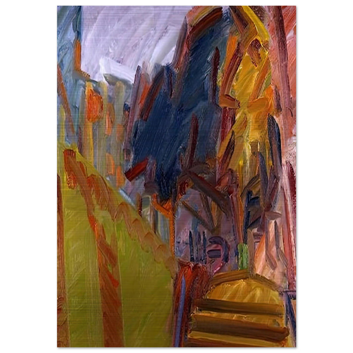 ALBERO DI FRONTE - Frank Auerbach Brushed Aluminum Print - 70x100 cm / 28x40 inches | Frank Auerbach Aluminum Print | Frank Auerbach Prints