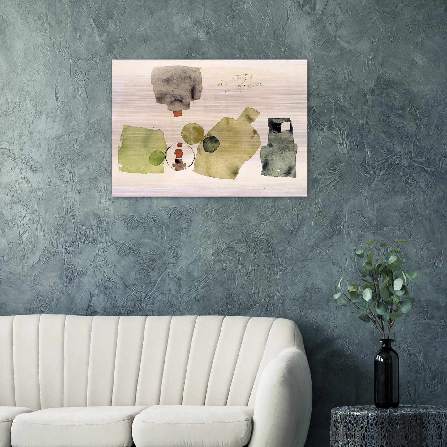 12.XI.59 - 1959 - Julius Bissier Brushed Aluminum Print - 70x100 cm / 28x40 inches | Julius Bissier Aluminum Print | Julius Bissier Prints