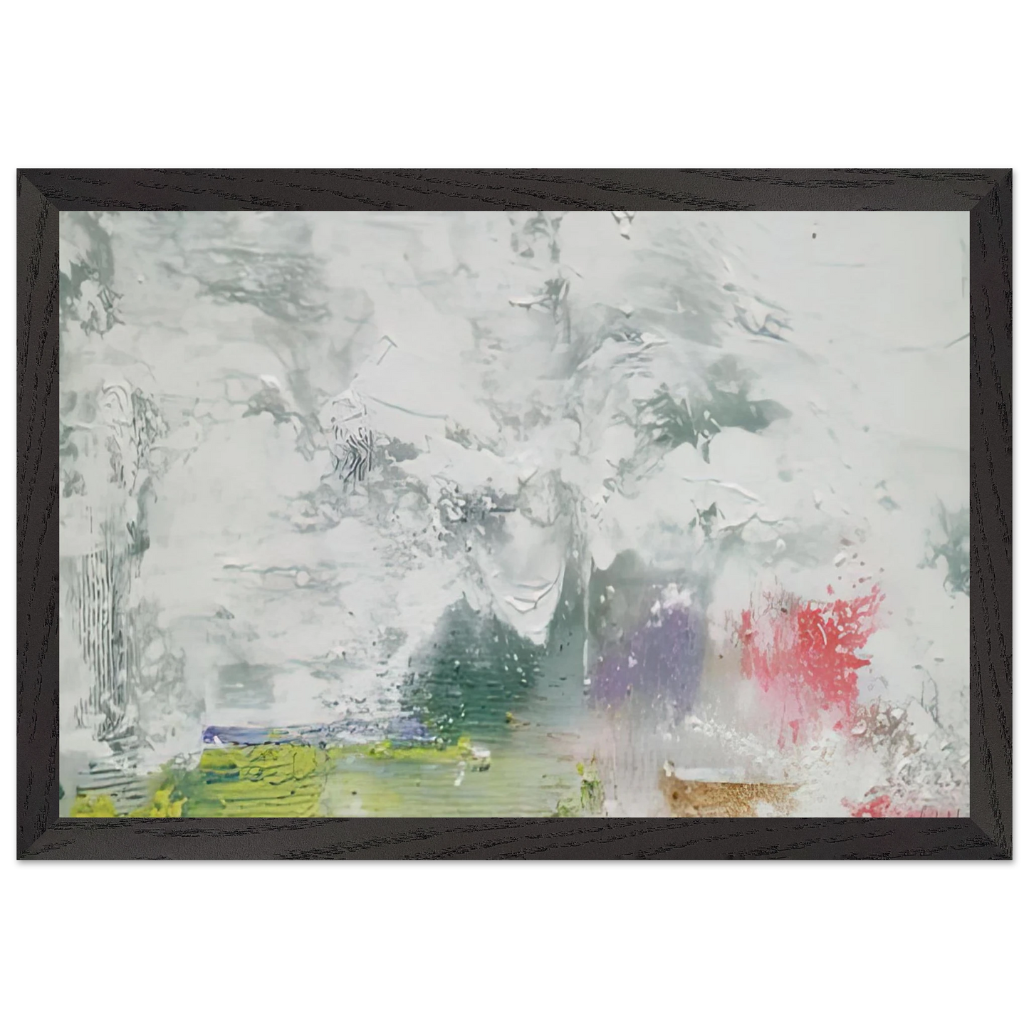 Helen Frankenthaler - Maelstrom, 1992- Wall Art - 21x29.7 cm / 8x12" - Premium Wooden Framed Poster With Fine Art Paper - Black frame