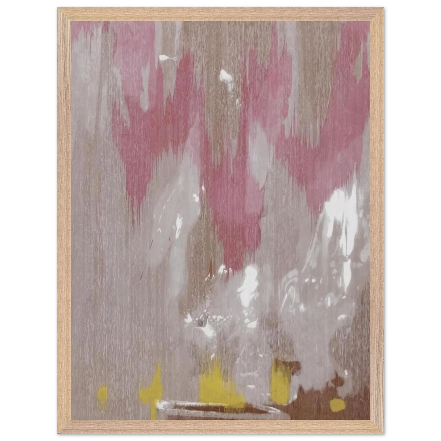 Helen Frankenthaler - Tales of Genji IV - 1998 Wall art - 70x100 cm / 28x40 inches - Premium Wooden Framed Poster With Fine Art Paper - White frame
